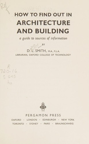 How to find out in architecture and building