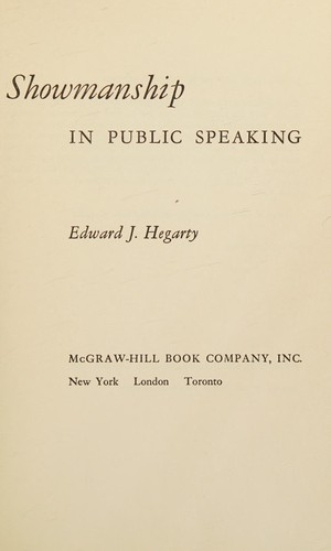 Showmanship in public speaking