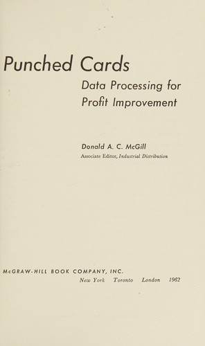 Punched cards