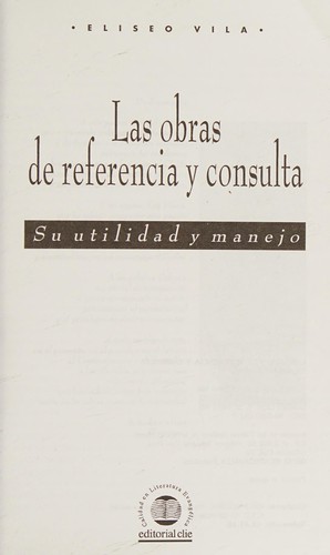 Las obras de referencia y consulta