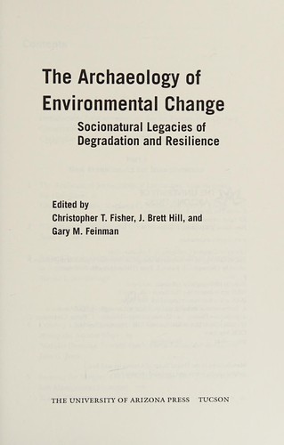 The archaeology of environmental change