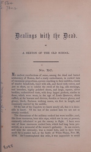 Dealings with the dead