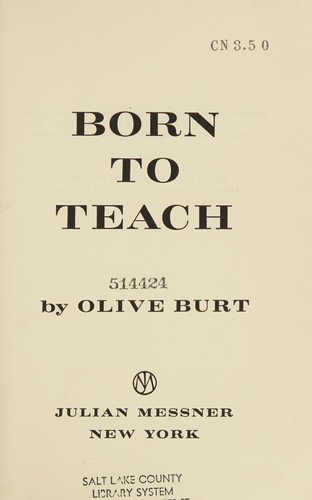 Born to teach