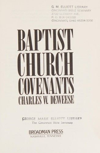 Baptist church covenants