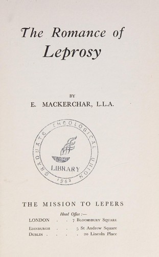 The romance of leprosy