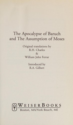 Apocalypse of Baruch and the Assumption of Moses