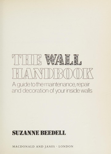 The wall handbook