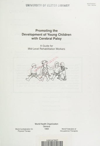 Promotion Devlopment for Young Children with Cerebral Palsy