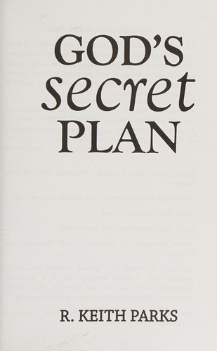God's Secret Plan
