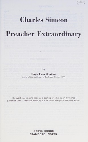 Charles Simeon, preacher extraordinary