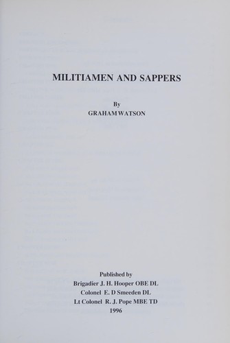 Militiamen and sappers