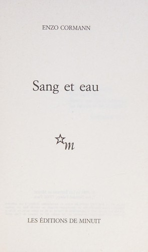 Sang et eau