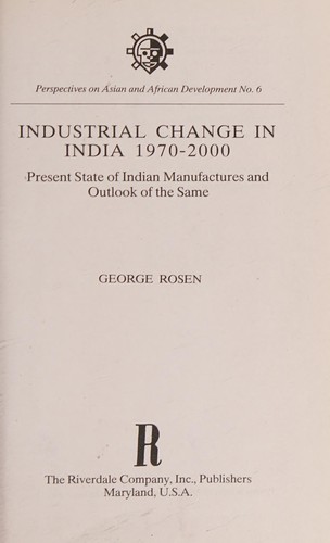 Industrial change in India, 1970-2000