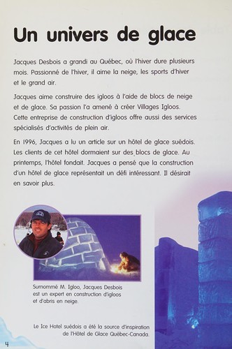 La construction d'un hôtel de glace