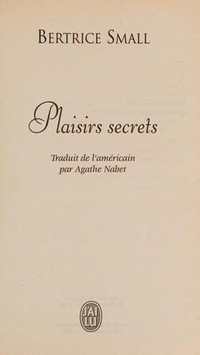 Plaisirs secrets