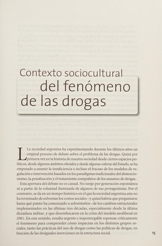 Aportes para una nueva política de drogas