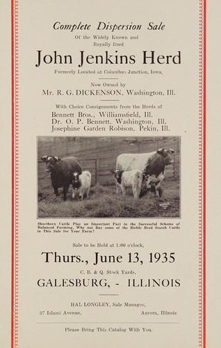 Richly bred Scotch shorthorns