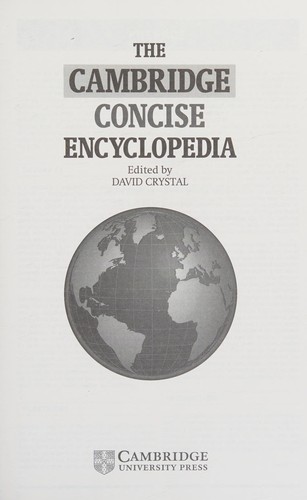 The Cambridge concise encyclopedia