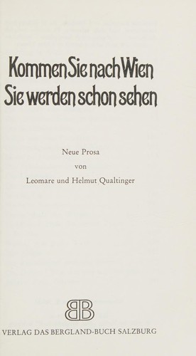 Kommen Sie nach Wien