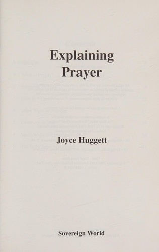 Explaining Prayer