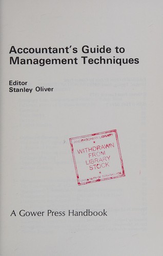 Accountant's guide to management techniques