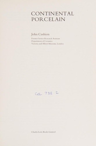 Continental Porcelain (Letts Collectors Guides)