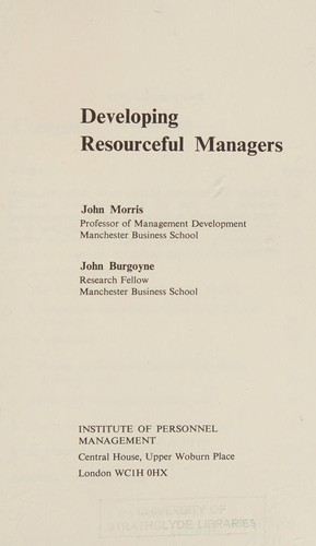 Developing resourceful managers