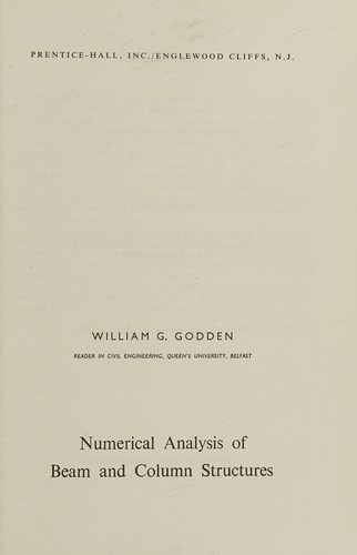 Numerical analysis of beam and column structures
