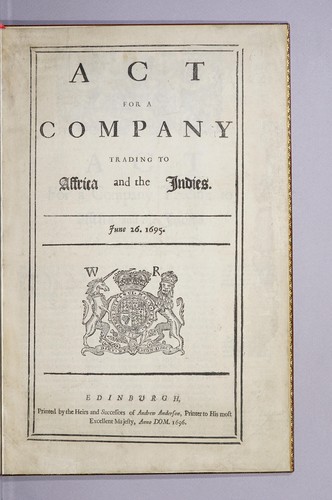 Act for a company tradeing to Affrica, and the Indies