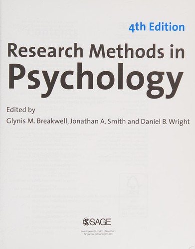 Research Methods in Psychology