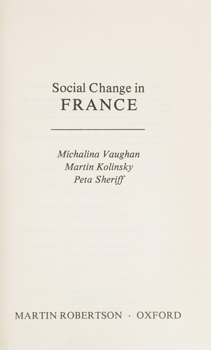 Social change in France