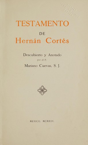 Testamento de Hernán Cortés