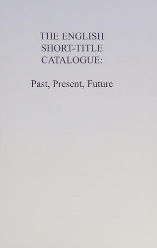 The English short-title catalogue