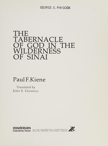 The Tabernacle of God in the Wilderness of Sinai