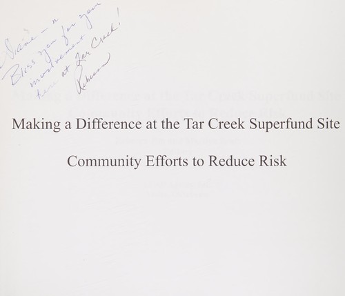 Making a difference at the Tar Creek Superfund site