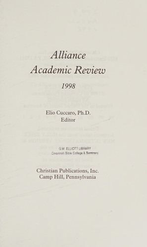 Alliance academic review 1998