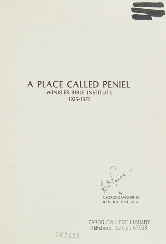 A place called Peniel