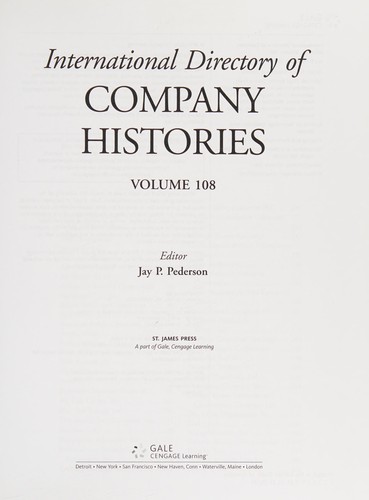 International directory of company histories. Vol. 108