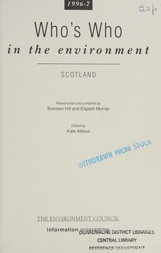 Who's who in the environment