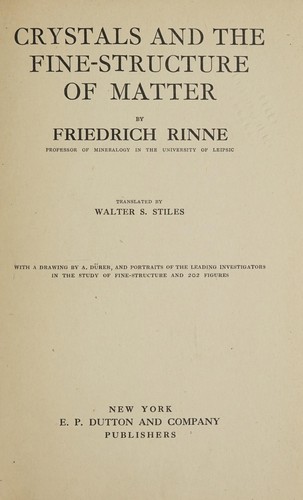Crystals and the fine-structure of matter