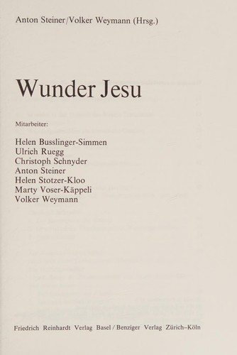 Wunder Jesu