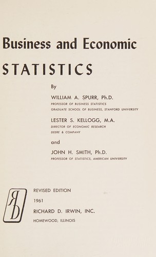 Business and economic statistics