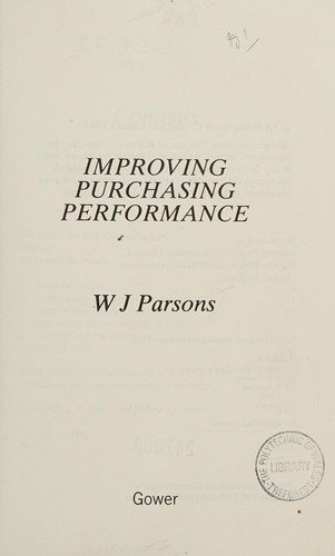Improving purchasing performance