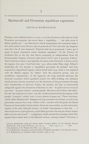 Machiavelli and Republicanism (Ideas in Context)