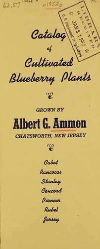 Catalog of cultivated blueberry plants
