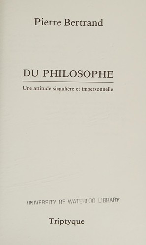 Du philosophe