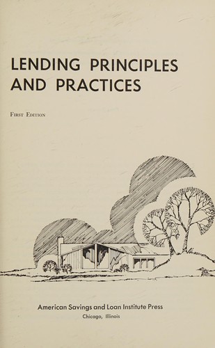 Lending principles and practices