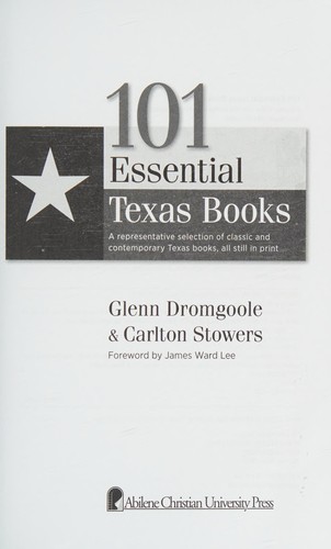 101 essential Texas books