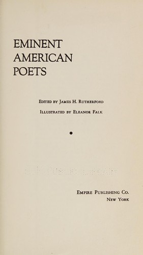 Eminent America poets