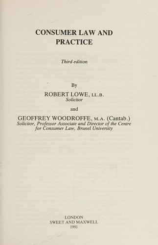 Consumer law and practice